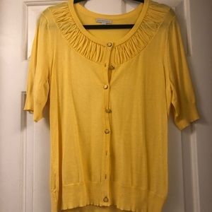 NY&Co Short-Sleeve Button Cardigan